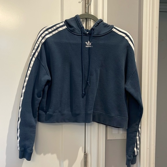 adidas Tops - Women’s Adidas Cropped Hoodie - Size Small